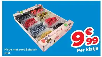 Carrefour Kistje met zoet Belgisch fruit aanbieding