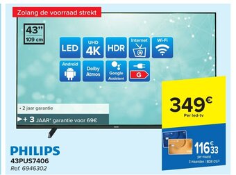 Carrefour PHILIPS 43PUS7406 aanbieding