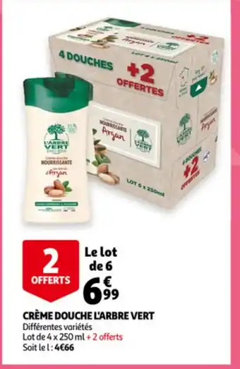 Auchan Crème Douche L'Arbre Vert aanbieding