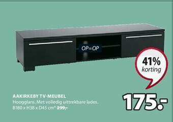 Jysk Aakirkeby tv-meubel aanbieding