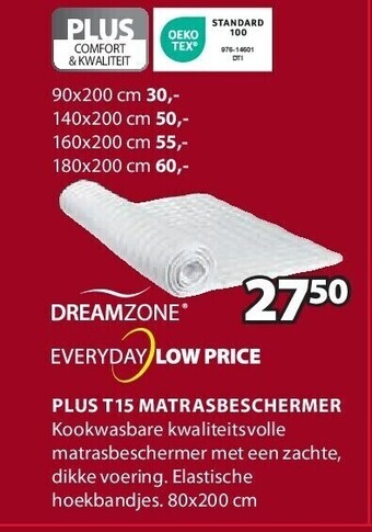 Jysk Plus t15 matrasbeschermer aanbieding