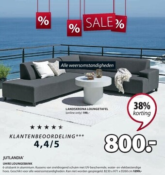 Jysk Uhre loungebank aanbieding