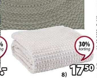 Jysk Hagtorn fleeceplaid aanbieding