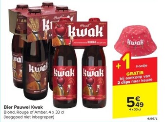 Carrefour Bier pauwel kwak aanbieding