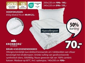 Jysk Bruri 4 seizoenendekbed aanbieding