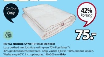 Jysk Royal nordic synthetisch dekbed aanbieding