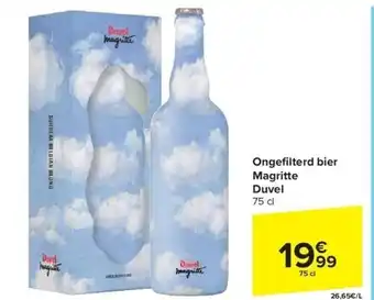 Carrefour Ongefi lterd bier magritte duvel 75 cl aanbieding