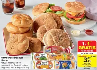 Carrefour Hamburgerbroodjes harrys aanbieding