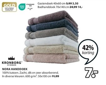 Jysk Nora handdoek aanbieding