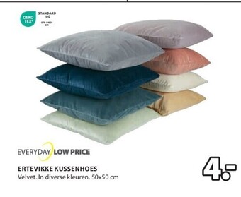 Jysk Ertevikke kussenhoes aanbieding