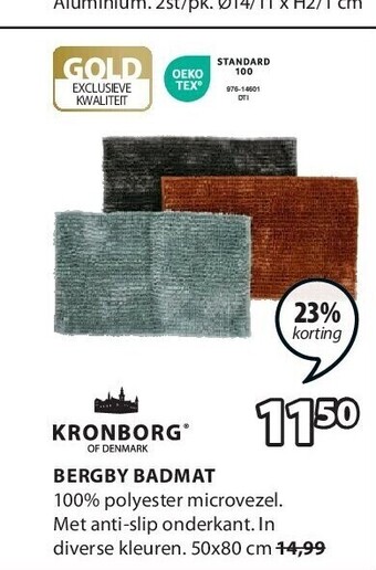 Jysk Bergby badmat aanbieding