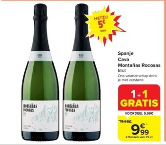 Carrefour Spanje cava montañas rocosas aanbieding