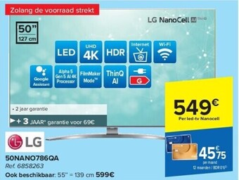Carrefour Lg uhd 4k led tv aanbieding