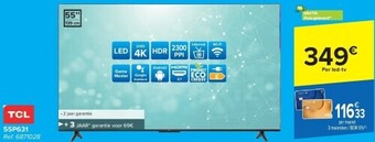 Carrefour Tcl uhd 4k led tv aanbieding