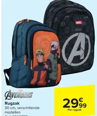 Carrefour Avengers rugzak 30cm aanbieding