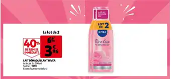 Auchan Lait Démaquillant Nivea aanbieding