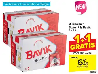 Blikjes bier Super Pils Bavik 6 x 33 cl