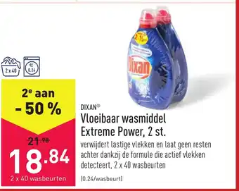 ALDI Vloeibaar wasmiddel extreme power aanbieding