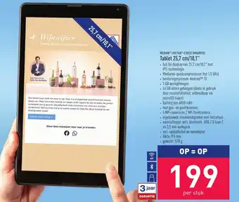 ALDI Tablet 25,7 cm/10,1 aanbieding