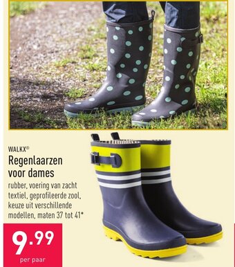 ALDI Regenlaarzen voor dames aanbieding
