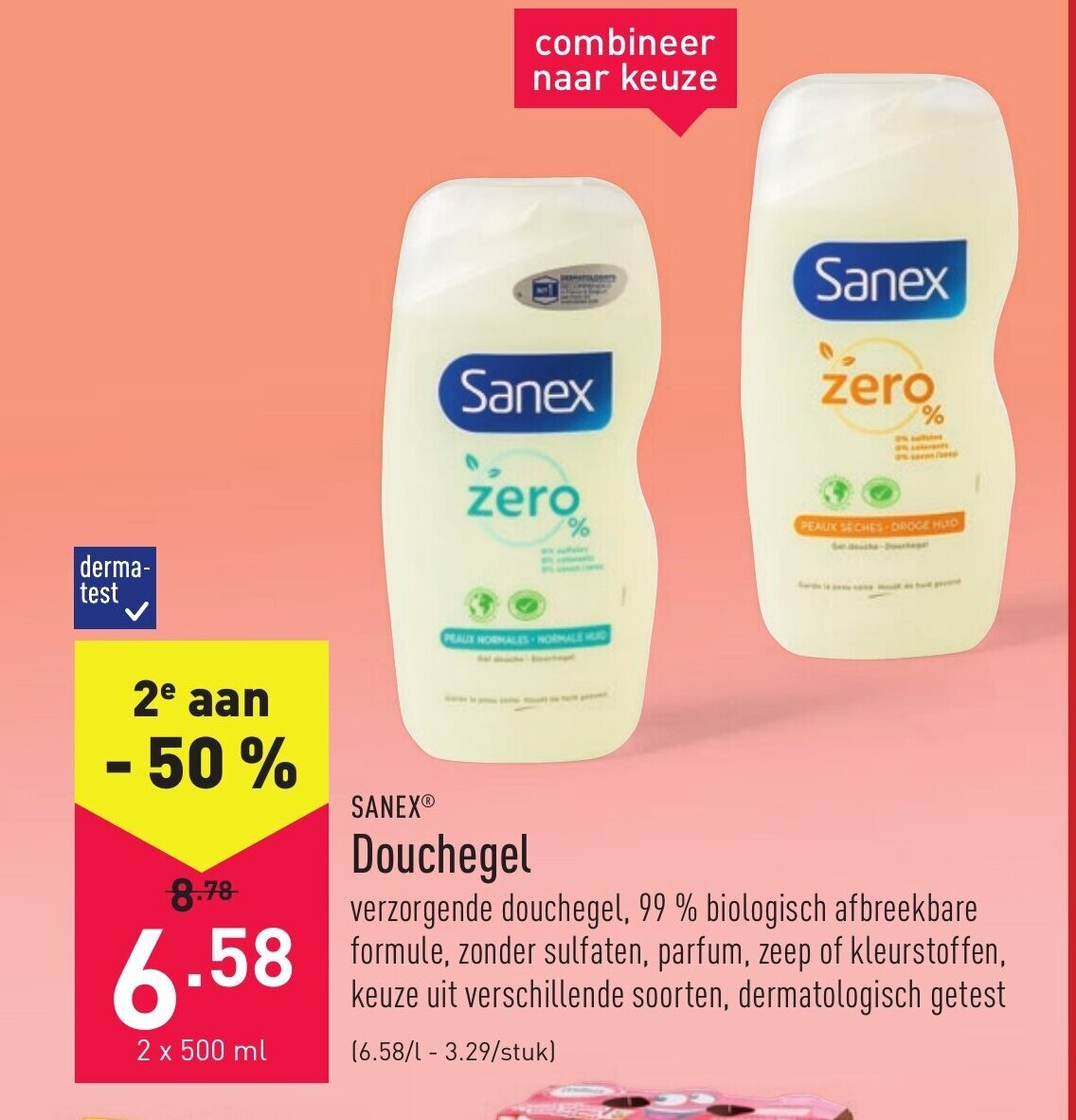 Douchegel 2 x 500ml promotie bij ALDI