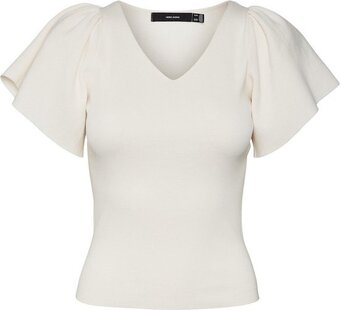 Bol.com Vero moda vmginny ss v-neck pullover noos dames trui - maat xl aanbieding