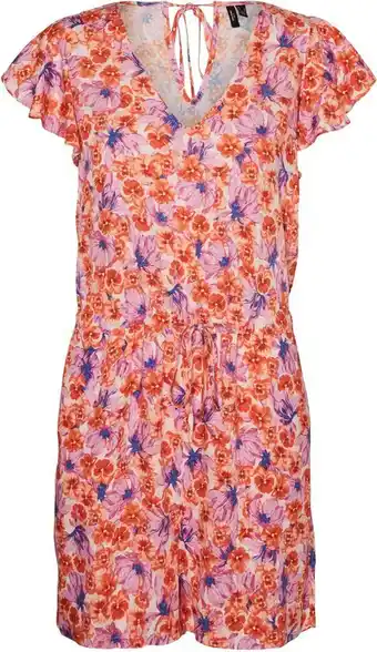 Bol.com Vero moda broek vmtia playsuit wvn lcs 10286919 chalk pink/tia dames maat - xs aanbieding