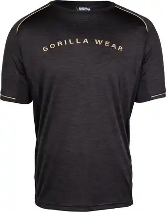 Bol.com Gorilla wear fremont t-shirt - zwart / goud - 2xl aanbieding