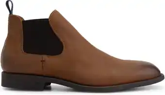 Bol.com Travelin' chelmsford nette leren chelseaboots heren - cognac bruin leer - maat 42 aanbieding
