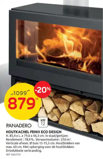Brico Panadero houtkachel fenix eco design aanbieding