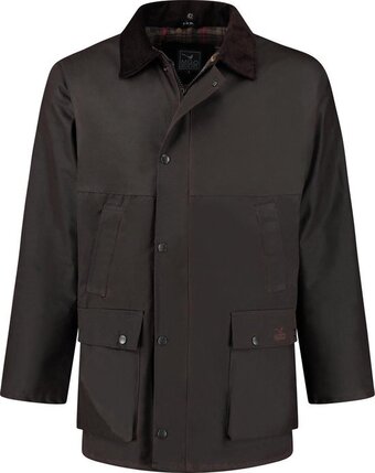Mgo leisure wear british wax parka outdoorjas heren - maat l