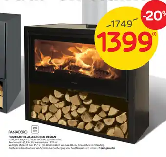 Brico Panadero houtkachel allegro eco design aanbieding