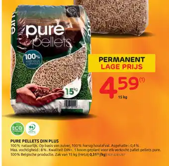 Brico Pure pellet din plus 15kg aanbieding