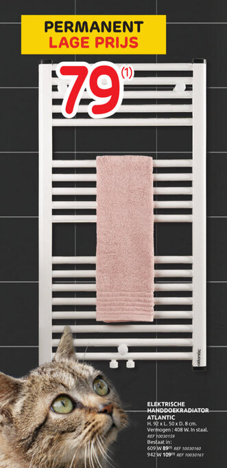 Brico Elektrische handdoekradiator atlantic aanbieding
