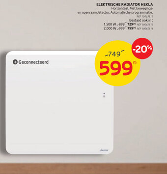 Brico Elektrische radiator hekla aanbieding