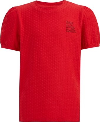 Bol.com We fashion meisjes t-shirt met structuur aanbieding