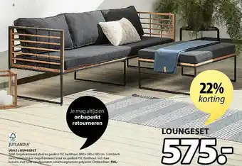 Jysk Jutlandia Ugilt Loungeset aanbieding