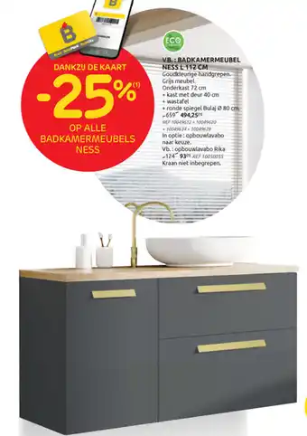 Brico VB badkamermeubel ness L 122 cm aanbieding