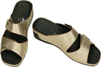 Bol.com Vital -dames - goud - slippers & muiltjes - maat 40 aanbieding