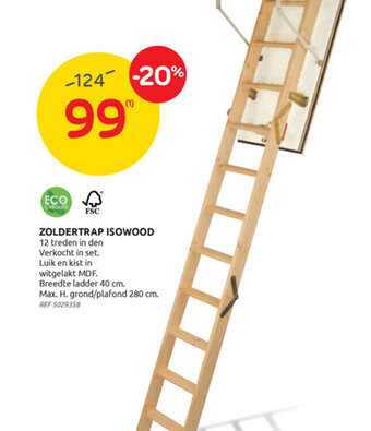 Brico Zoldertrap isowood aanbieding