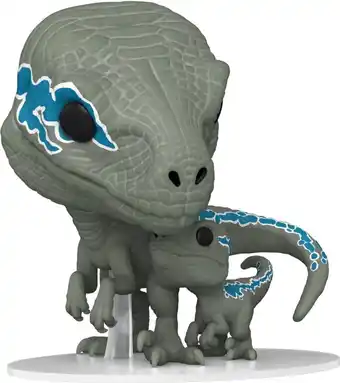 Funko blue & beta - funko pop! & buddy - jurassic world 3: dominion figuur  - 9cm