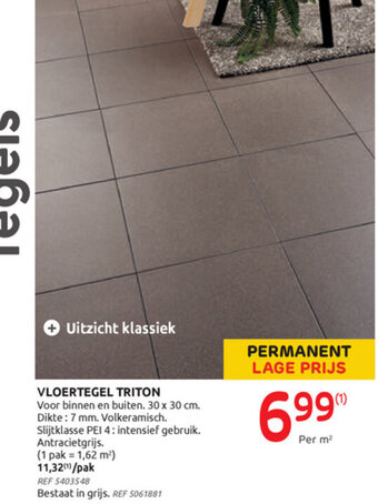Brico Vloertegel triton aanbieding