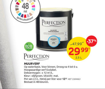 Brico Perfection muurverf 2.5L aanbieding