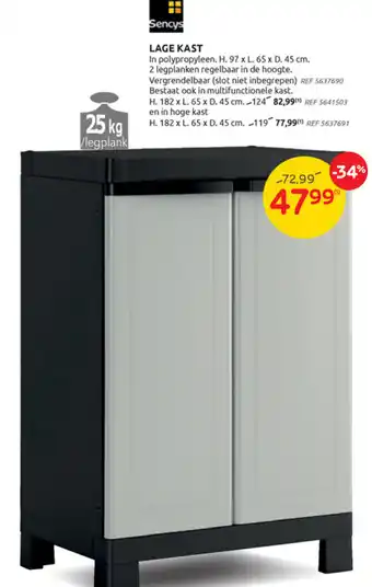 Brico Lace kast 97x65x45 cm aanbieding