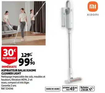 Auchan Immédiate Aspirateur Balai Xiaomi Cleaner Light aanbieding