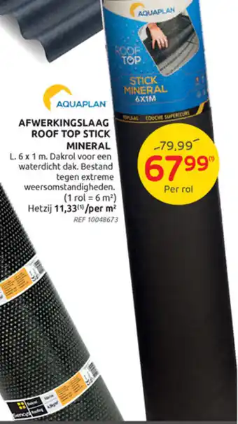 Brico Aquaplan afwerkingslaag roof top stick mineral aanbieding