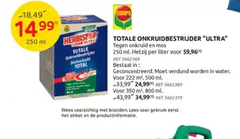Brico Totale onkruidbestrijder "ultra" 250 ml aanbieding