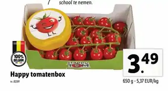 Lidl Happy tomatenbox 650g aanbieding