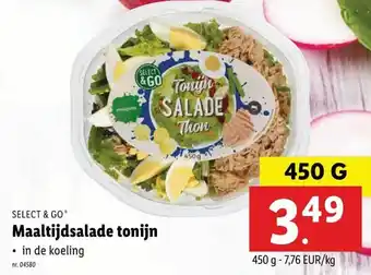 Lidl Maaltijdsalade tonijn 450g aanbieding