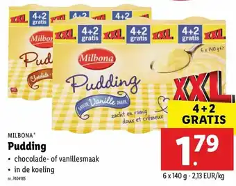 Lidl Pudding 140g aanbieding